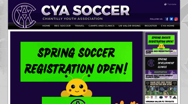 cyasoccer.org