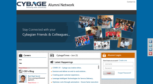 cybagealumni.com