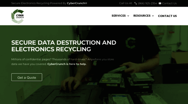 cybercrunchrecycling.com