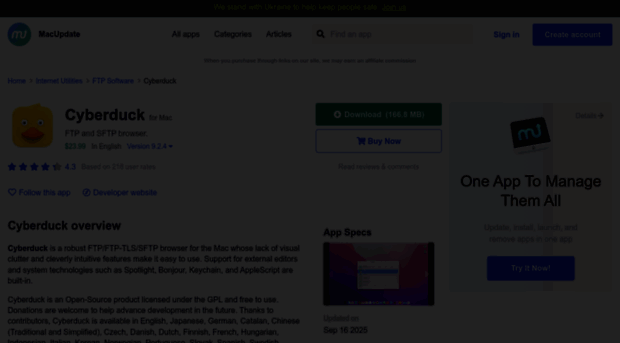 cyberduck.macupdate.com