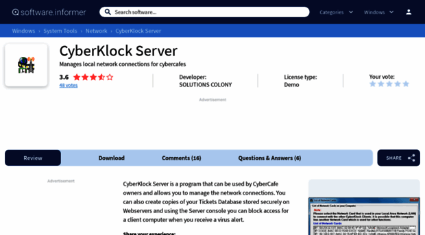 cyberklock-server.software.informer.com