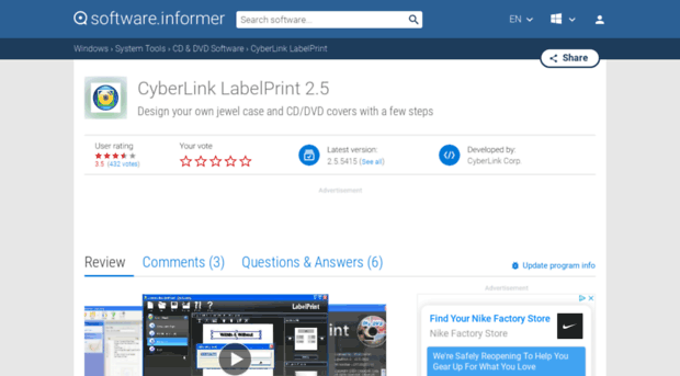 cyberlink-labelprint.informer.com