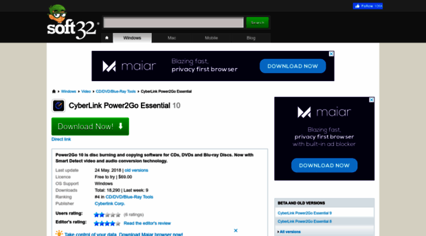 cyberlink-power2go-essential.soft32.com