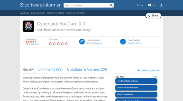 cyberlink-youcam.informer.com