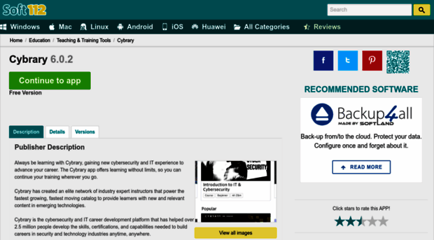 cybrary-learn-cyber-security.soft112.com