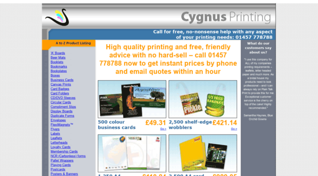 cygnusprinting.co.uk