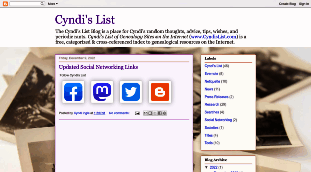 cyndislist.blogspot.com