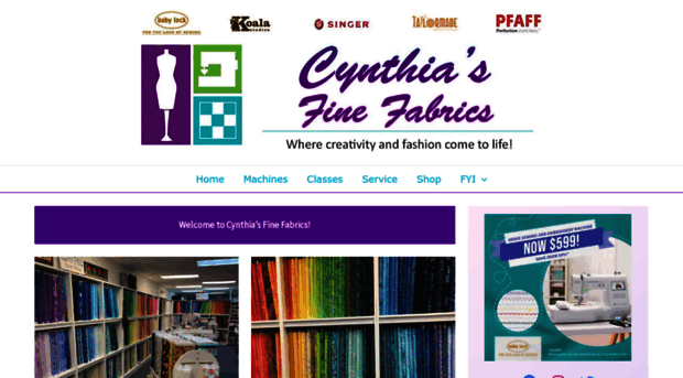 cynthiasfinefabrics.com