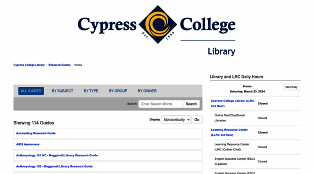 cypresscollege.libguides.com