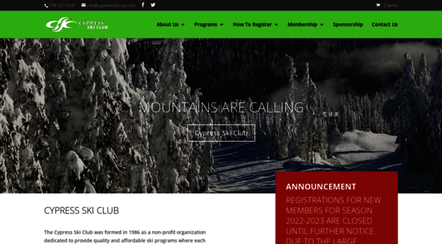 cypressskiclub.com