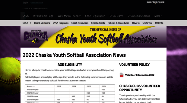 cysafastpitch.com