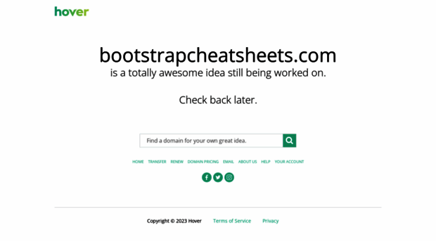 d.bootstrapcheatsheets.com