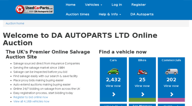 daautoparts.salvagemarket.co.uk