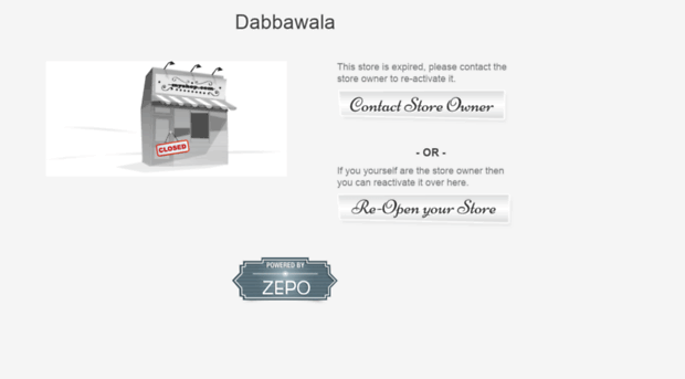 dabbawala.zepo.in