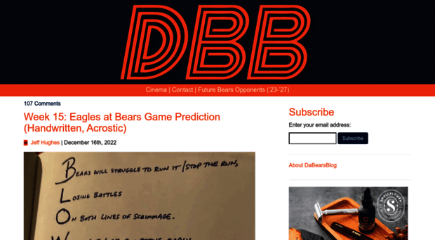 dabearsblog.com