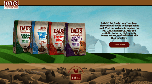 dadspetfoods.com