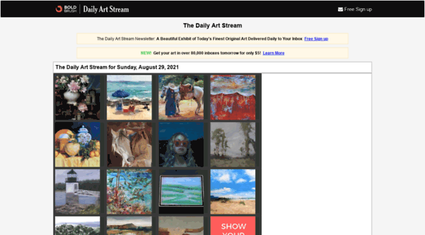 dailyartstream.com