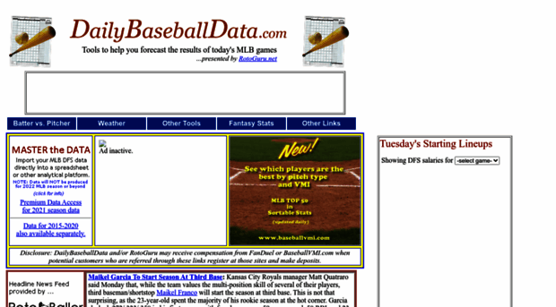 dailybaseballdata.com