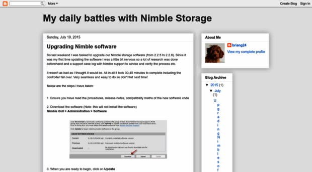 dailybattleswithnimblestorage.blogspot.com