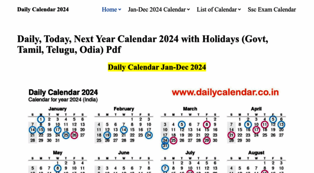 dailycalendar.co.in