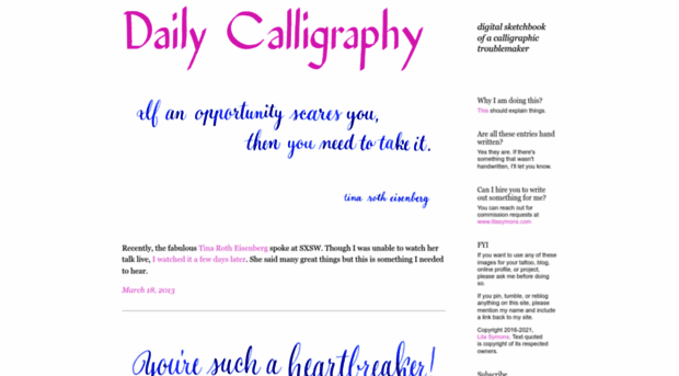 dailycalligraphy.com