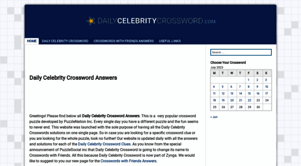 dailycelebritycrossword.com