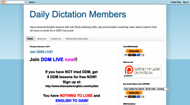 dailydictation.blogspot.com