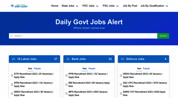 dailygovtjobsalert.com