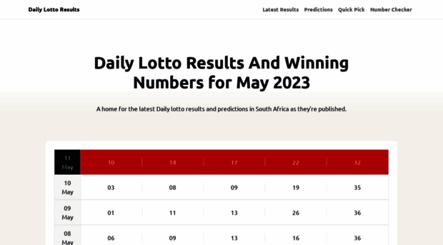 dailylotto.co.za