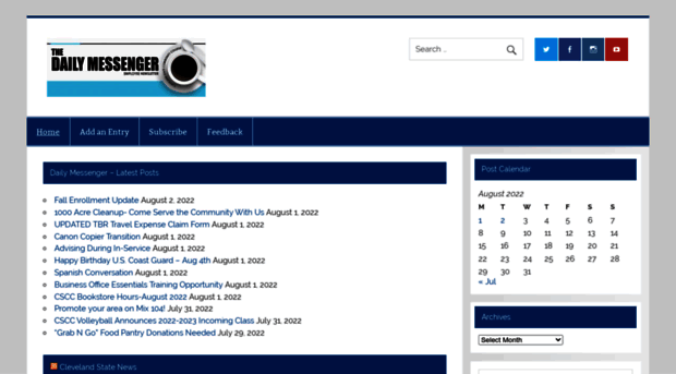 dailymessenger.clevelandstatecc.edu