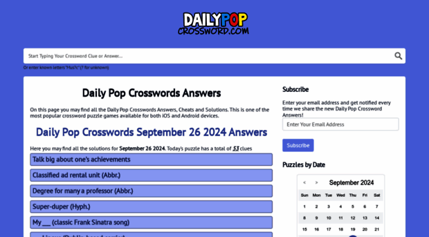 dailypopcrossword.com