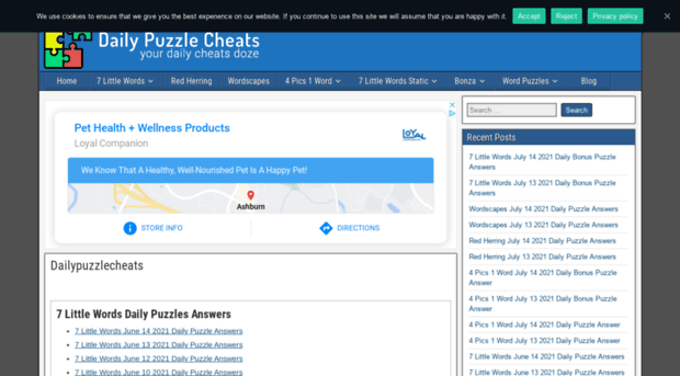 dailypuzzlecheats.com