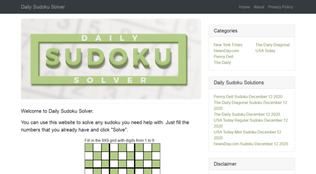 dailysudokusolver.com