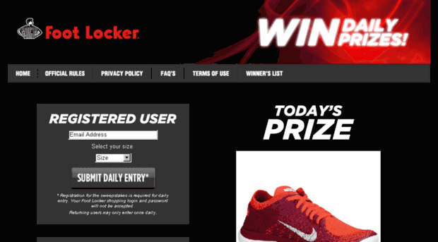 dailysweeps.footlocker.com