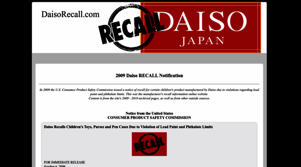 daisorecall.com