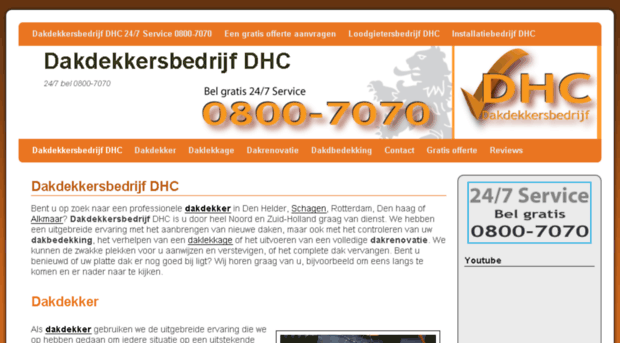 dakdekkersbedrijf-dhc.nl