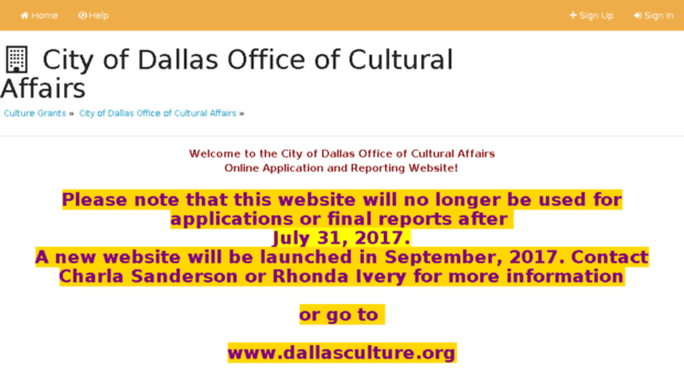 dallas.culturegrants.org