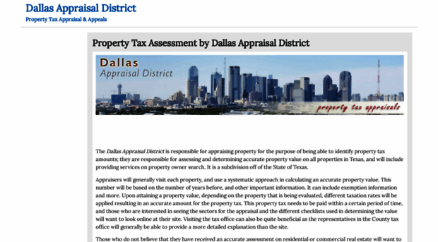 dallasappraisaldistrict.net