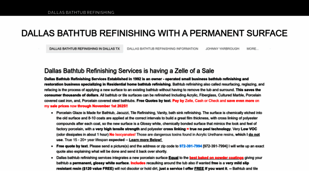 dallasbathtubrefinishing.com