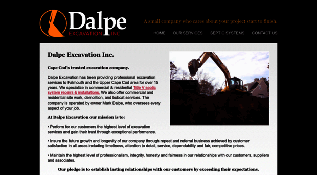 dalpeexcavation.com