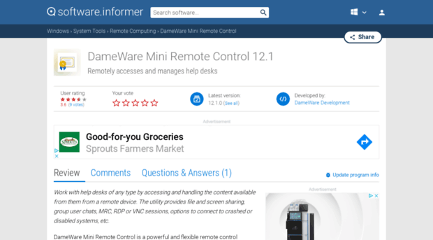 dameware-mini-remote-control.software.informer.com