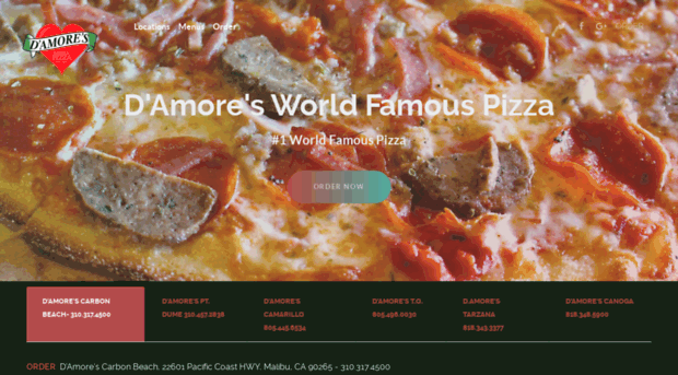 damorespizza.com