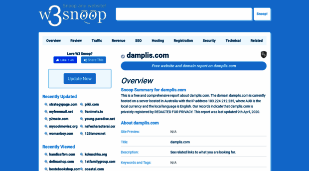 damplis.com.w3snoop.com