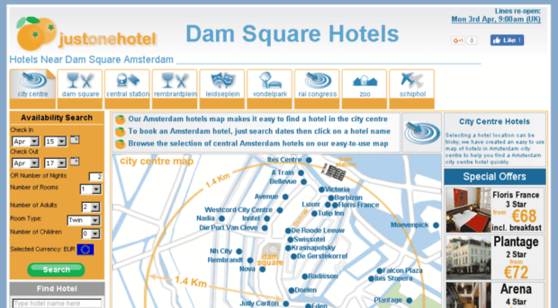 damsquarehotels.com