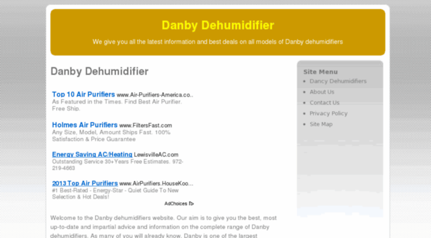 danbydehumidifier.net
