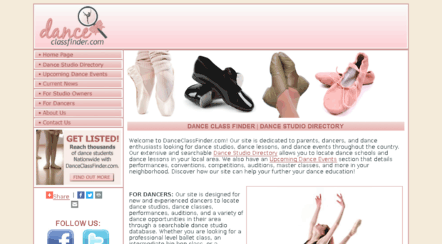 danceclassfinder.com