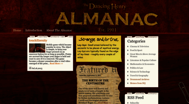 dancinghenryalmanac.com