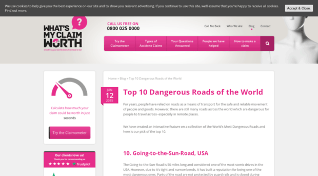 dangerous-roads.whatsmyclaimworth.co.uk