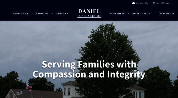 danielfuneralhome.net