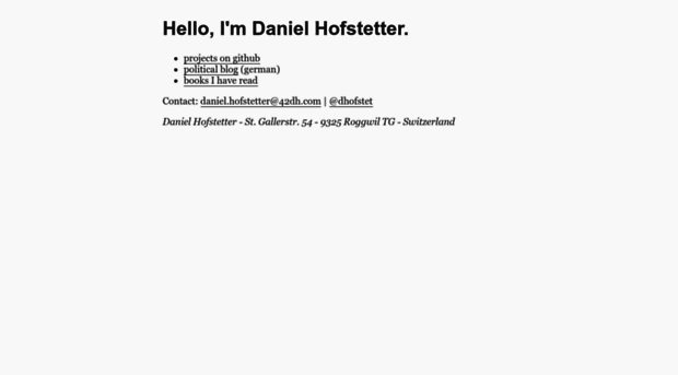 danielhofstetter.com